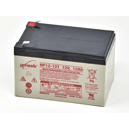 Enersys Genesis 12V 12Ah F2 Sealed Lead Acid Battery NP12-12T