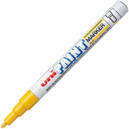 Uni-Ball UniPaint PX21 OilBased Fine Point Marker, Yellow UBC63705