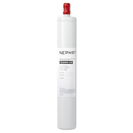 Nephros Quick-Connect Filter, 1.5 gpm, 3 in Dia 70-30000-C60