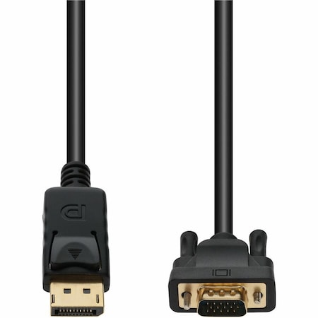 Add-On 2M DISPLAYPORT 1.2 MALE TO VGA MALE BLACK CABLE MAX RESOLUTION UP TO 1920X DISPLAYPORT2VGA2M