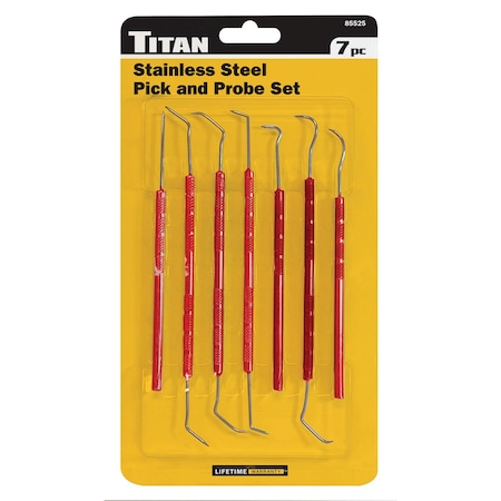Titan 7 Pc. Probe And Pick Set, 1EA 85525