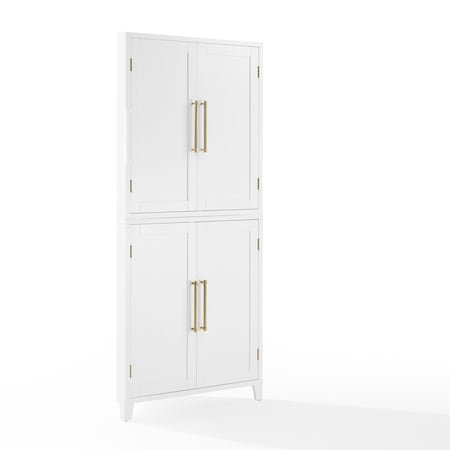Crosley Roarke Corner Kitchen Storage Pantry Cabinet KF33057WH