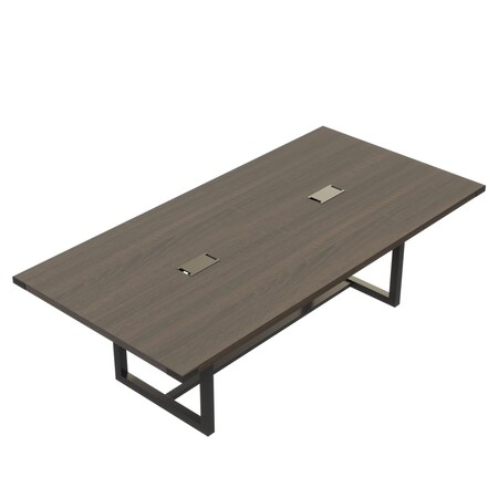 Mirella Conference Table, Steel Frame, Black MRCS8STO