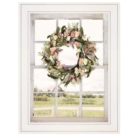 Homeroots Summer View 2 White Framed Print Wall Art 404997