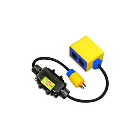 Ericson Gfci Portable, 15A Manual, 10 ft., Indust. XG2-12-10W-MR-15