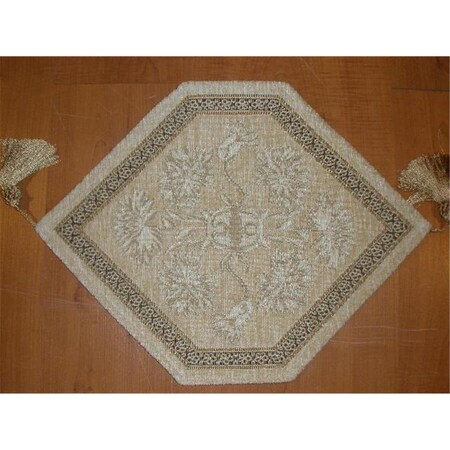 Fastfood 14 x 20 in. Begium Doily Jasbo, Beige FA2570212