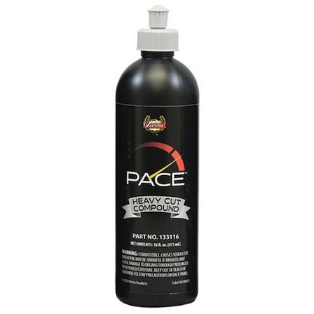 Presta Products PACE Heavy Cut Compound, 16 oz Bottle, Gray 133116