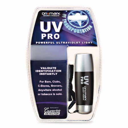 Dri Mark UV Pro Ultraviolet Counterfeit Detecto, UV Light; Watermark, U.S.; Most Foreign Currencies UVPROPLUS-B