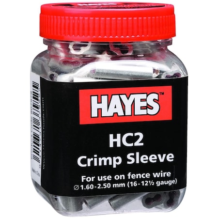 Hayes 16 12.5 Gauge HC2 long Crimp, Silver, 100PK 807979