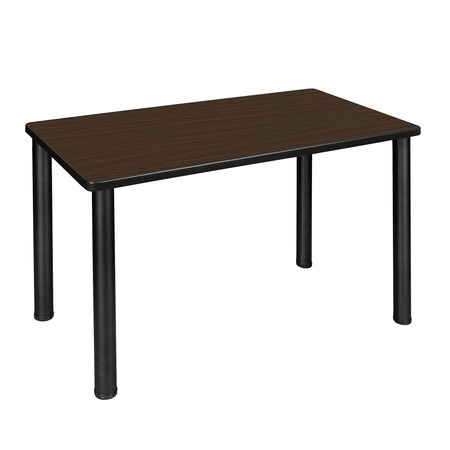 Regency Kee Training Seminar Table, 42 in W, 24 in L, Neo Walnut MT4224NWBPBK
