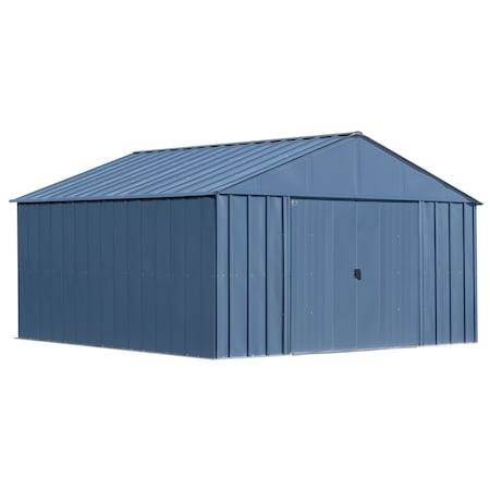 Arrow Classic 12 x 12 x 8 ft Blue Grey Steel Storage Shed CLG1212BG