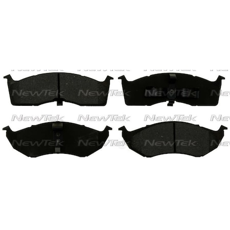 Newtek Automotive Usa Newtek Velocity Plus Economy Semi-Metallic w/Shim Disc Pads SMD730