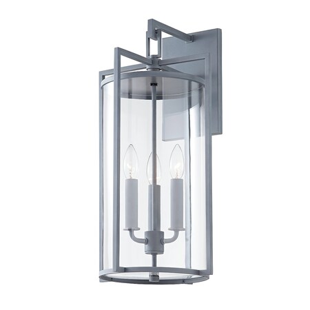 Troy Lighting Percy 3 Light Wall Sconce 11 In. Weathered Zinc B1143-WZN