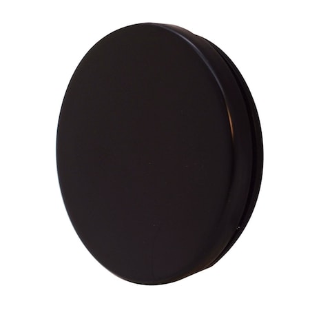 Westbrass Floating No-Hole Overflow Faceplate in Powdercoated Flat Black D980R-62