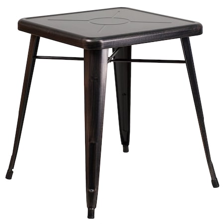 Flash Furniture Square 27.75" W, 27.75" L, 29" H, Metal Top, Gold CH-31330-29-BQ-GG