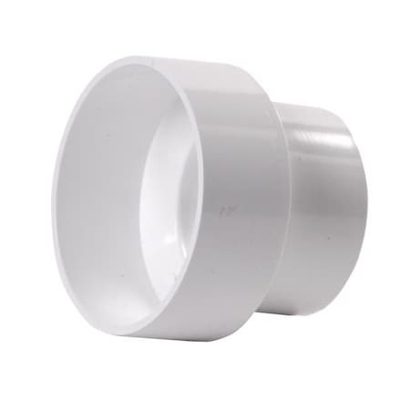 Plastic Trends NDS Schedule 35 4 in. Hub each X 3 in. D Hub PVC Reducing Coupling 1 pk 4P07