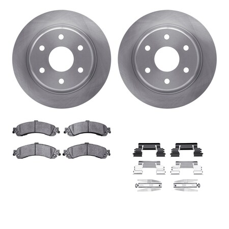 Dynamic Friction Co DFC Brake Rotor- Heavy Duty Brake Pad includes Hardware 6412-48082