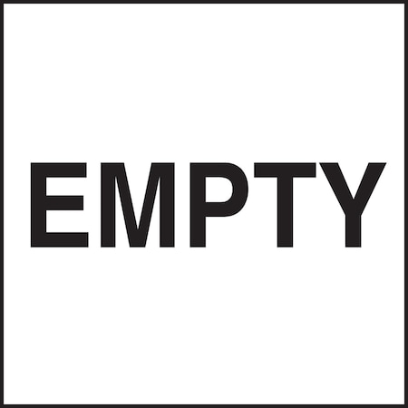Accuform SHIPPING LABEL EMPTY 6 X 6 UNIT OF MSL22D