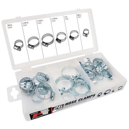 Performance Tool 26-Pc Hose Clamp Assortment W5348