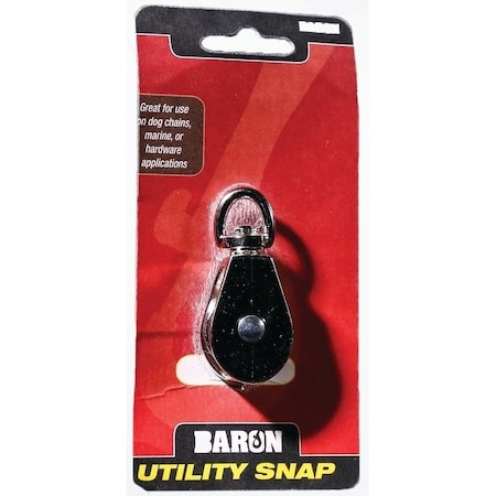 Baron Rope Pulley, 516 in Rope, 112 in Sheave, Nickel C-0173ZD-1-1/2