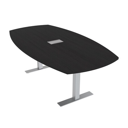 Skutchi Designs Arc Boat Conference Table With Power, 48 in W, 72 in L HAR-ABOT-48X72-T-U999ST19-ESIL