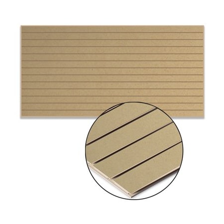 Specialty Store Services Paint Grade Horizontal Slatwall Panel, 4' H X 8' W 2951PG