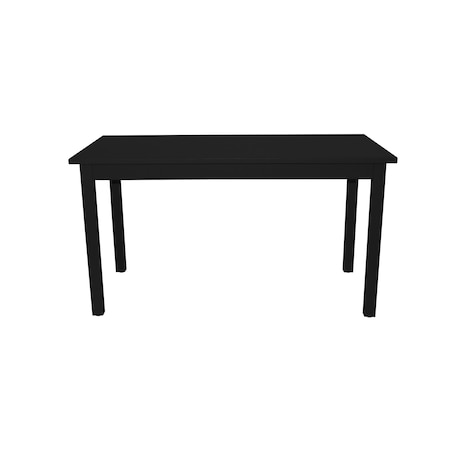 Homeroots 60" Black Solid Wood Dining Table 548915