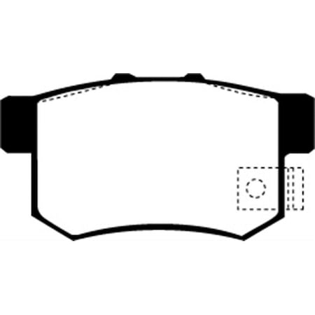 Ebc DP4781-2R Yellowstuff Rear Brake Pads for 01-03 Acura CL 3.2 DP4781/2R