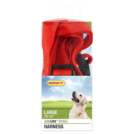 Ruffinit 41476 Adjustable Harness, 1 in x 28 to 36 in, Buckle, Nylon, Assorted 7N41476