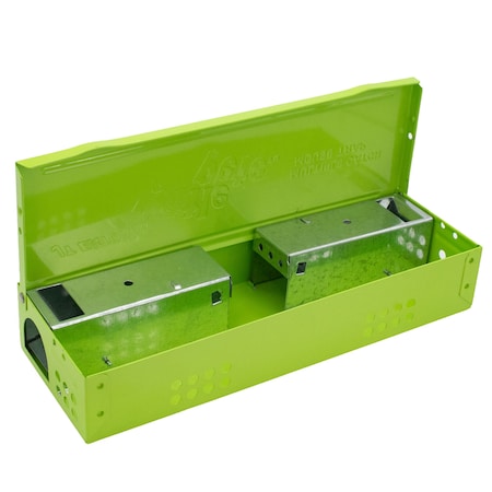 Jt Eaton Little Pete Slim Multiple Catch Mouse Trap with Neon Green Powder Coating 423-SAFETEE