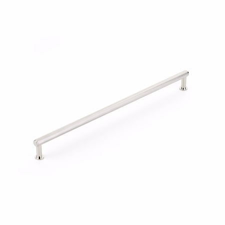 Schaub 12in Center to Center Pub House Knurled Cabinet Pull Polished Nickel Finish 5012-PN