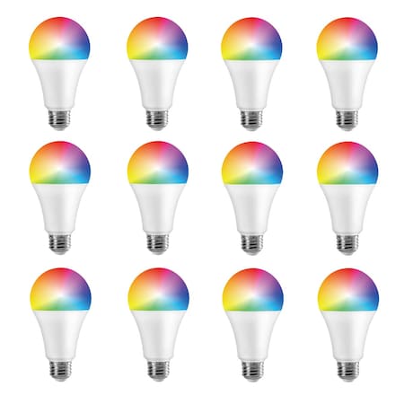 Infibrite A21 WiFi Smart LED Light Bulb, 12W 1100LM, Alexa/Google/SIRI, ETL and Energy Star, 12PK IB-008-1-12W-WH-12PK