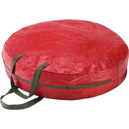 Whitmor Black/Red Wreath Storage Bag 17 H X 8 in. W X 1.8 in. D 6129-5349