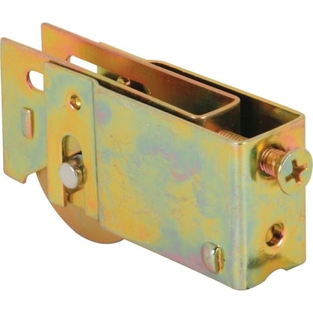 Prime-Line D 1762 Roller Assembly, 114 in Dia Roller, 516 in W Roller, Steel, 1Roller, Plain Back Mounting D1762