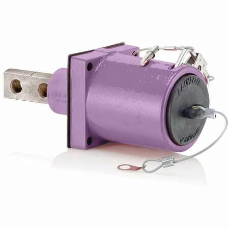 Leviton Electrical Receptacles 49 Series 2P Male 45 Deg Recep Purple 49MR2-XP
