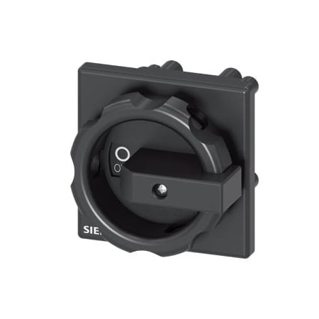Siemens rotary operating mechanism, black 66x66 mm ground plate mounting Central hole 3LD9344-4C