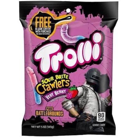 Trolli Sour Brite Crawlers Very Berry Gummi Candy 5 oz 705873