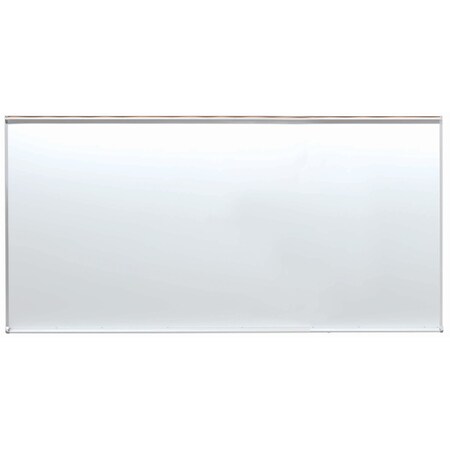 Aarco Porcelain Enamel on Steel Markerboard w/ 1'' Map Rail, 48''Hx96''W WDS4896M
