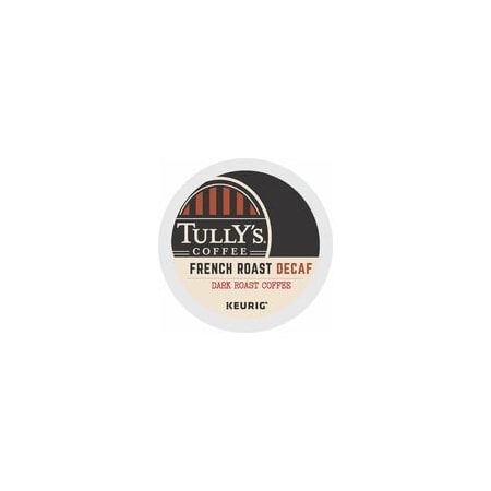 Tullys Coffee Tully's Coffee K-Cup French Roast Decaf Coffee, Compatible with Keurig Brewer, 24PK 5000330024
