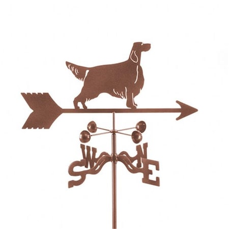Classic Accessories Setter Dog Weathervane with Post Mount VE900331