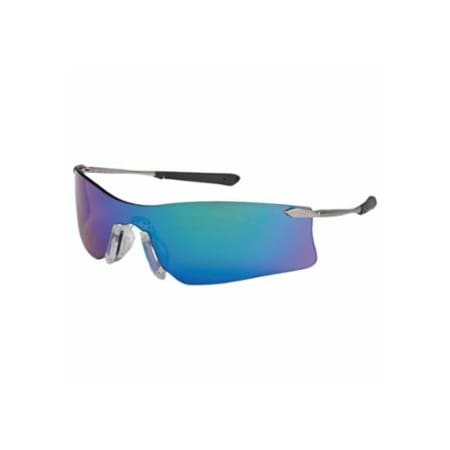 Mcr Safety Rubicon T4 Protective Eyewear, Emerald Lens, Scratch-Resistant, Frame 135-T411G