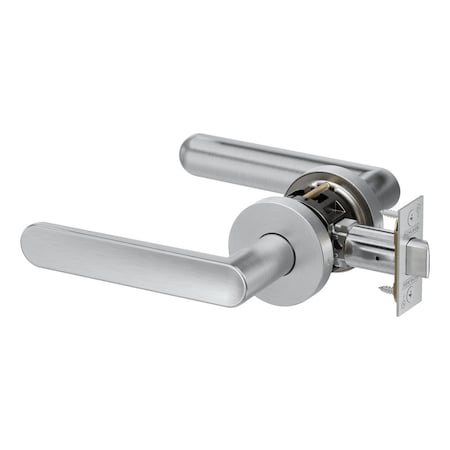 Schlage Grade 2 Passage Tubular Lock, Non-Keyed, Selena Lever, A Rose, Satin Chrome Finish PT10 SELA 626