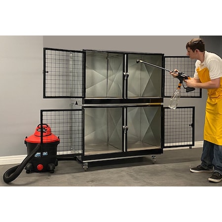 K9 Kennel Store Quick N Clean Galvanized Cage Bank 2 or 4 Units QCCBGV2O4U