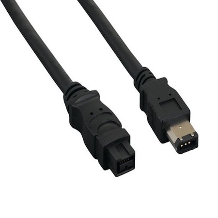 Sanoxy 6ft IEEE 1394b FireWire 800 9-pin to 6-pin, Black SNX-CBL-LDR-FW102-1106