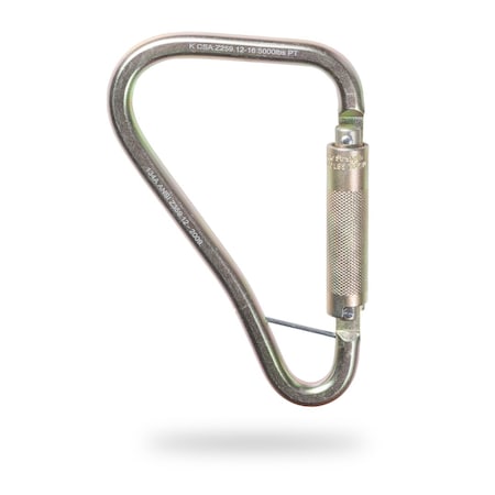 Malta Dynamics Tower Hook Carabiner, Twist Self-Locking, 10 in Length, 2.04 in Gate Opening C1002