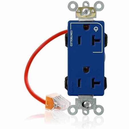 Leviton Straight Blade Receptacle, 5-20R, 20 A, 125V AC, Flush Mount, Self-Grounded M1636-1CB