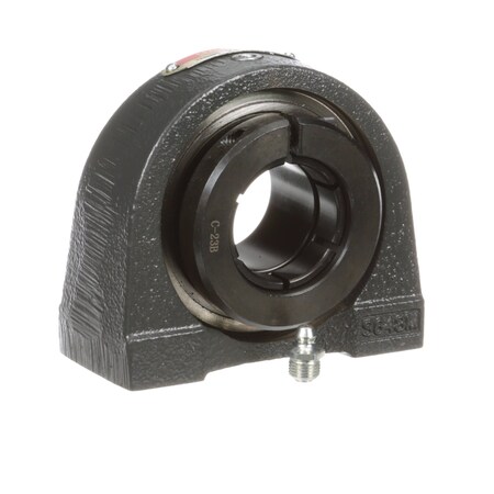 Sealmaster Mounted Cast Iron Tapped Base Pillow Block Ball Bearing - 52100 Bearing Steel, Black Oxided TBMH-23T