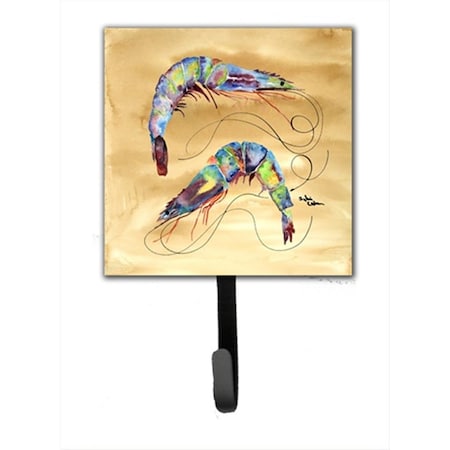 Carolines Treasures 4.25 W x 7 H in. Shrimp Leash Holder Or Key Hook 8158SH4