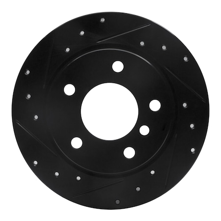 Dynamic Friction Co DFC Brake Rotor - Drilled and Slotted - Black 633-31028L