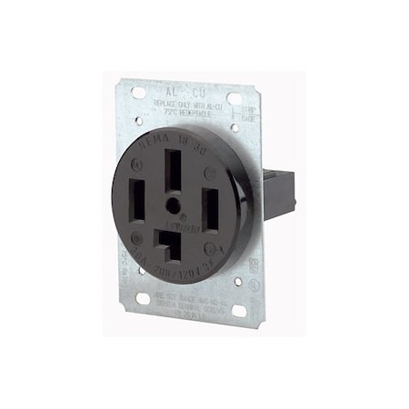 Leviton PlugsandRcptcls, 30A, 120/208VAC, Blk, Nylon 8330